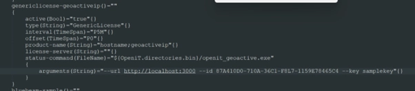 A text editor showing what seems to be a code.