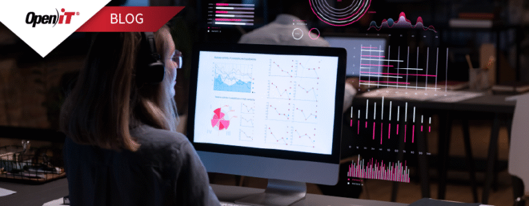 professional analyzing software usage dashboards on a computer, illustrating open it’s software license tracking solutions for real-time monitoring and optimization.