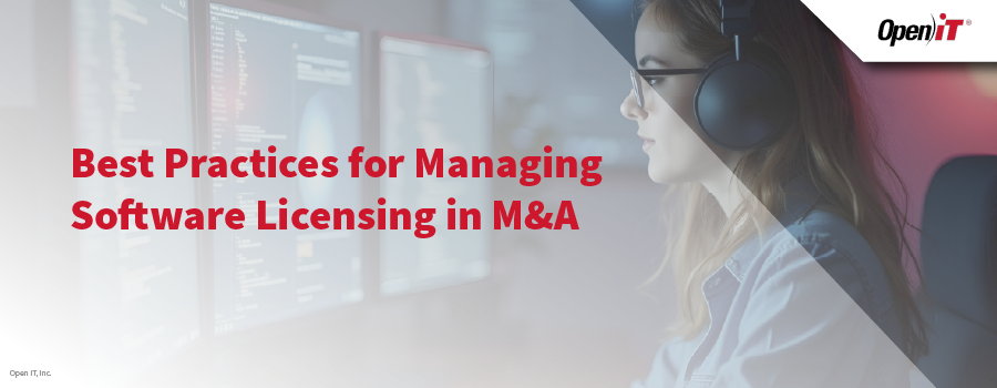 professional analyzing software dashboards in a modern workspace, illustrating open it’s software licensing solutions for managing compliance and optimization during mergers and acquisitions (m&a).