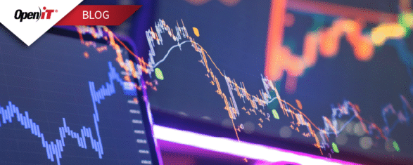 Open iT dashboard visualizing digital visibility analytics with colorful trend lines, representing Gartner tech trends and the growing importance of visibility as a competitive advantage.