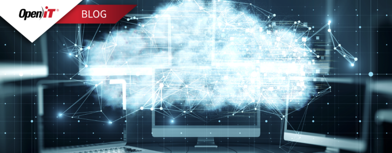 Open iT blog image showing cloud-based visualization over multiple devices, illustrating ArcGIS Desktop retirement and ArcGIS Pro migration with emphasis on ArcGIS licensing.