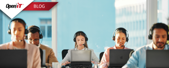 federal software asset management team using laptops and headsets to monitor software usage, improve license control, and support compliance across government systems